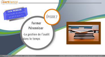 webinar formation audit de sécurité audit dans la durée former pérenniser