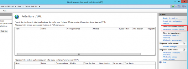 step 3 : installation Rewrite - gérer les variables serveur